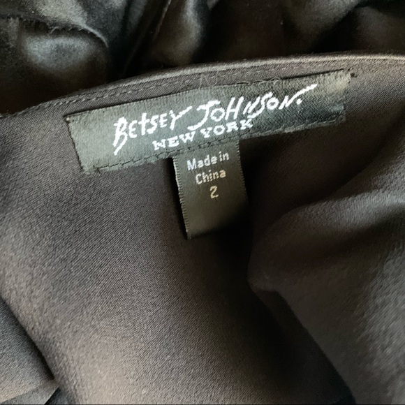 Vintage Betsey Johnson 90 2000 y2k silk floral midi wiggle dress sexy embroidere - Picture 6 of 6